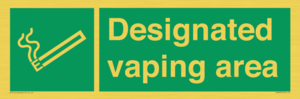 Designated vaping area
